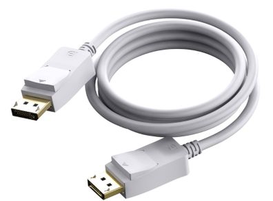 White Displayport Cable