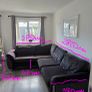DFS 4 Seat Corner Sofa with Cushions Image 2