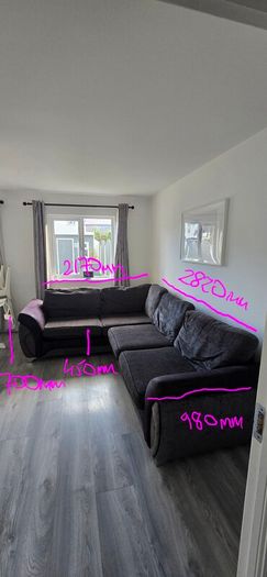 DFS 4 Seat Corner Sofa with Cushions