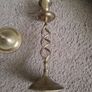 brass candle holders Image 4
