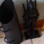 Heavy Duty Cast Iron -Black Knight- Companion Set With BLACK COAL HOD. Image 4