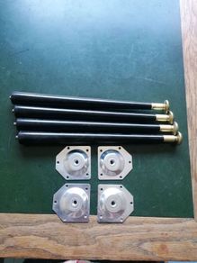 Vintage Atomic table legs, 60's new old stock