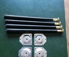 Vintage Atomic table legs, 60's new old stock