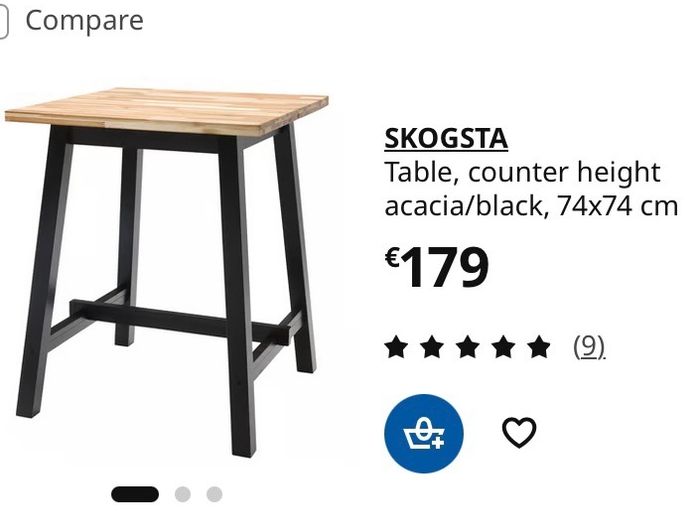 Table counter top high