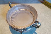 Chrome Plated JAM / BUTTER Serving Dish