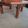 Solid oak tile top table coffee Image 3