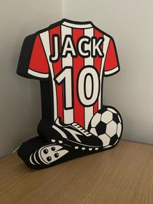 Personalize a Jersey LED Light Custom Name and Number