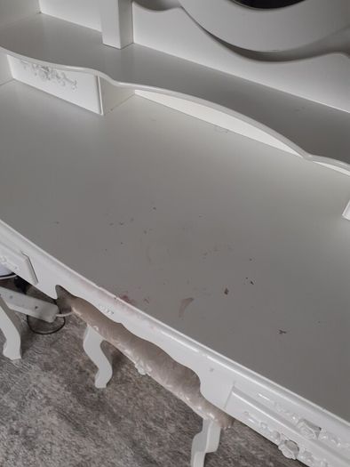 Dressing table with stool