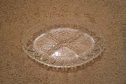 Oval Cut Glass Serving Dish