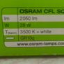 Osram CFL square 28 w, 2050lm, 3500k white, 4 Pin GR10q Image 2