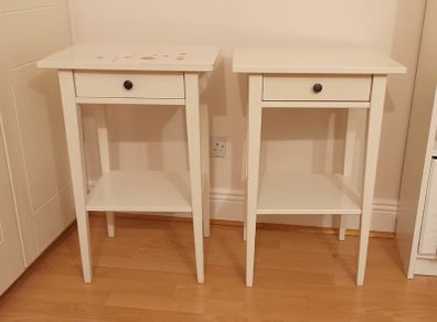 Ikea Hemnes bedside tables  white