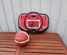 Basketball hoop and ball