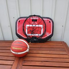 Basketball hoop and ball