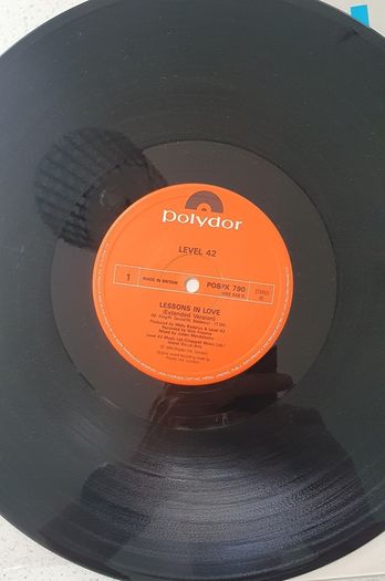 Level 42 Lessons In Love 12" EP Vinyl