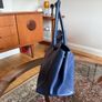 Furla Navy Blue Saffiano Leather Tote Bag Image 5