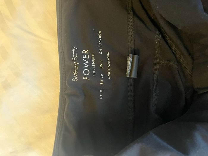 Sweaty Betty Power leggings size M, Black