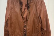 faux leather jacket