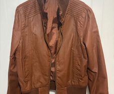 faux leather jacket
