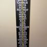 Large Metal N.A.T.O Phonetic Alpabet Wall Sign Image 6