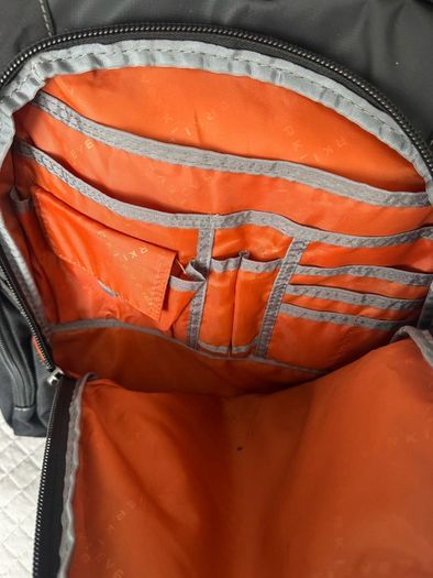 Everki Premium Black & Orange Laptop Backpack Travel Rucksack
