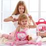 Role play games 40 Piece Bag with Baby Feeding Accessories, Clothes, Doll Bear, Bath, Soother Dummy and Much More-Nurturing Pretend Toy for Kids, 23 x 15 x 18 Centimeters (FREE POSTAGE) Image 6