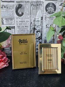 Solid Brass Photo Frames