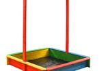 Sandbox with Adjustable Roof Fir Wood Multicolour UV50