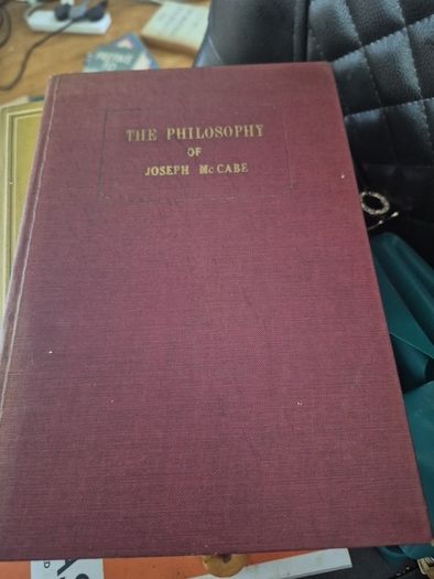 first edition very rare the philosophy of Joseph McCabe by Reverend marcelius manzo