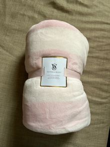 Victoria's Secret Cozy Candy Stripe Blanket