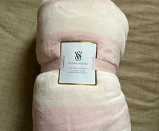 Victoria's Secret Cozy Candy Stripe Blanket