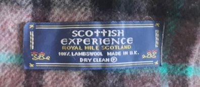 Royal Mile Scotland Scottish Experience lambs wool scarf in very good condition with no issues 29cm x 140cm FREE STANDARD POSTAGE INCLUDED