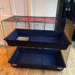 Guinea pig cage, Shelters,Bowls,Bottle included.