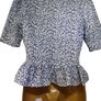 Vintage floral peplum blouse size S M  Postage included Image 3
