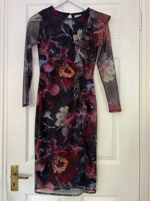 Coast Mesh Dress - Size 8 - Like New