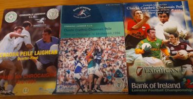 Various Leinster SFC match programmes.