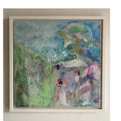 Large Framed Original Art in Abstract Art Landscape by Artist Irish Art Original Art Abstract Art