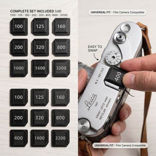 Leica ISO film speed hotshoe cover (hot or cold shoe)