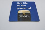 Guinness : Live Life To The Power of Guinness Draught - Beer Mat/Coaster