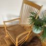 Mid century modern Danish rocking chair by Hans J Wegner date stamp 1966 Image 4