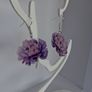 Morning Lilac Peony Earrings Image 6