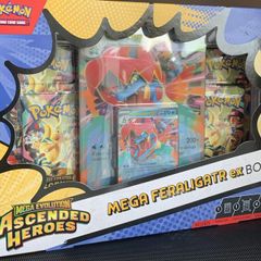 Pokemon Ascended Heros MEGA Feraligatr ex Box
