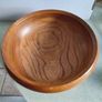 Rare find  Large wood turned fruit bowl. Image 4
