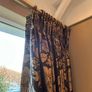 Pair of large lined black and gold curtains Image 3