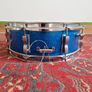 Ludwig Jazz Fest Snare Drum 14 x 5 Blue Sparkle Keystone 1960s Image 5