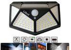 100 LED Solar Light Outdoor Solar Wall Lamp PIR Motion Sensor Lamp Waterproof Solar Light For Garden Patio Shed Garage Wall Side BackDecoration Street