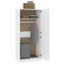 Wardrobe White 90x52x200 cm Image 4