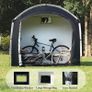 Bike Storage Shed Tent,Outdoor Portable Bicycle Storage Sheds with 210D Oxford Fabric PU4000 Waterproof for 2/3/4/6/8 Bikes,Bike Covers Shelter for Motorcycle,Garden Tools,Toys,Lawn Big Image 4