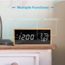 Flysocks Wooden LED Bedside Digital Alarm Clock Image 2