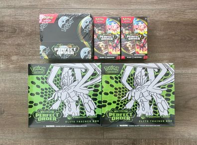 Pokemon TCG Perfect Order Booster Box, Pokemon Center ETB, Booster Bundle