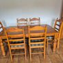 Solid Wood Kitchen Table "72 Wide Excellent Condition. Image 2